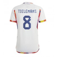 Fotbalové Dres Belgie Youri Tielemans #8 Venkovní MS 2022 Krátký Rukáv